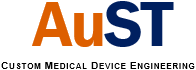 AuST Custom Medical Device Design and Development Logo